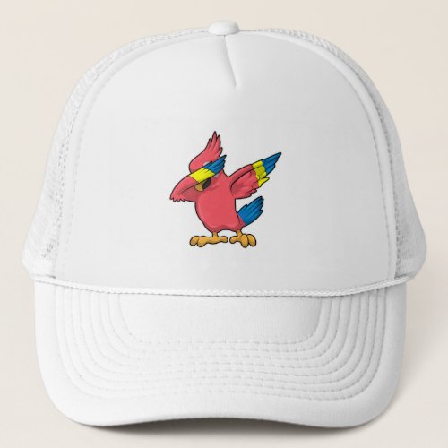 Parrot at Hip Hop Dance Dab Trucker Hat