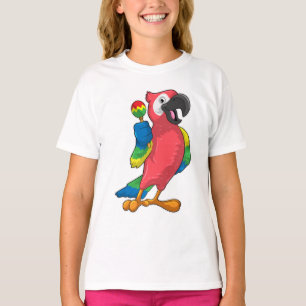 Parrot at Music with Maracas T-Shirt