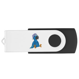 Parrot at Sleeping with Nightcap Flash Drive