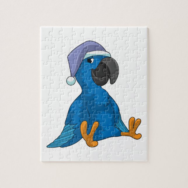 Parrot at Sleeping with Nightcap Jigsaw Puzzle (Vertical)