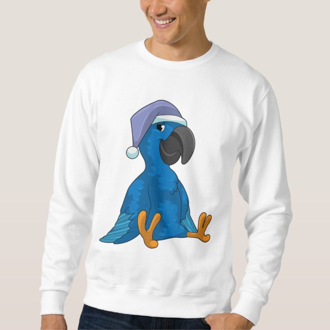 Parrot at Sleeping with Nightcap Sweatshirt (Front)