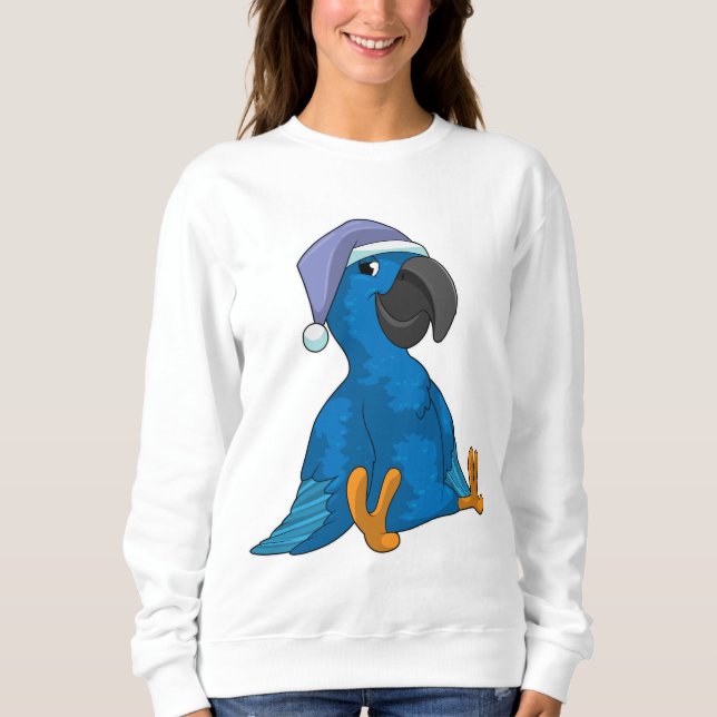 Parrot at Sleeping with Nightcap Sweatshirt (Front)