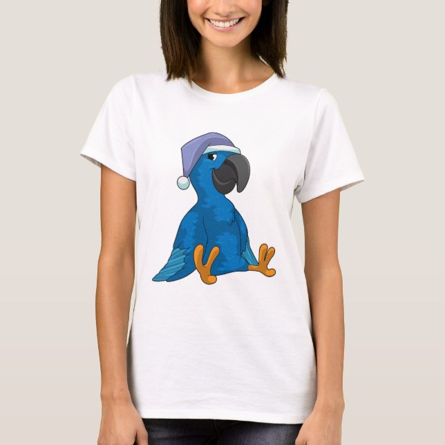 Parrot at Sleeping with Nightcap T-Shirt (Front)