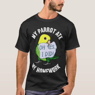 Parrot Ate My Homework I Double Yellow headed Amaz T-Shirt