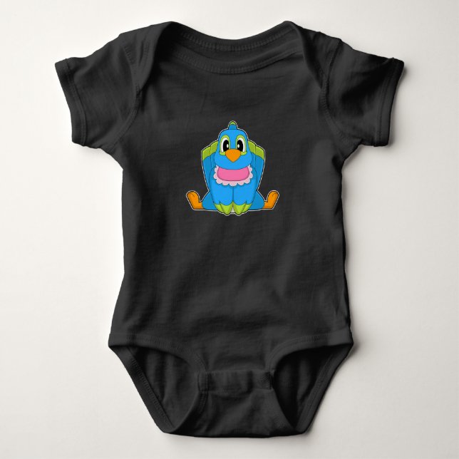 Parrot Baby Pacifier Bodysuit (Front)