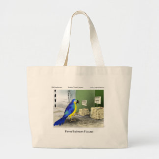 Parrot Bathroom Fixtures Tees Mugs Cards Gifts Large Tote Bag