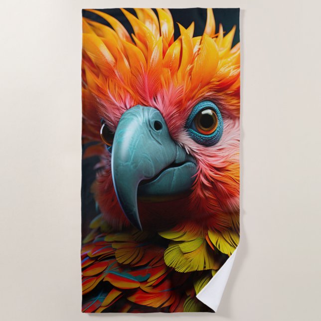 Parrot Beach Towel (Front)