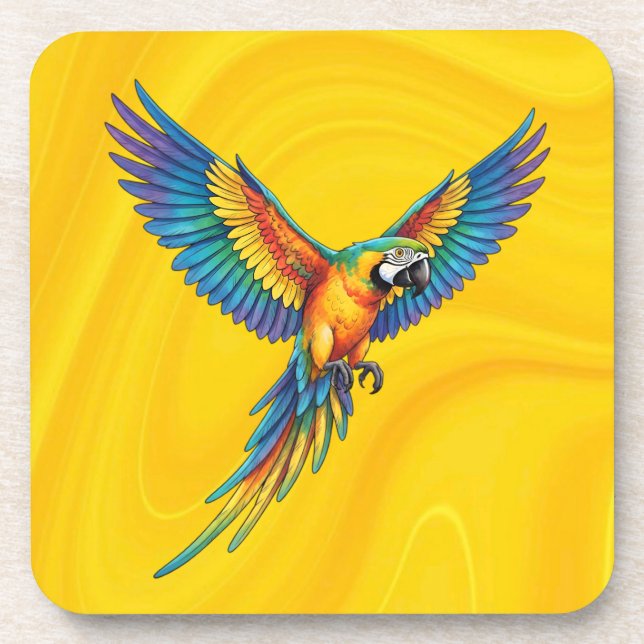 Parrot Beverage Coaster (Front)