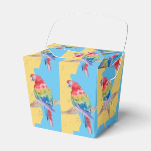 Parrot Bird Childs Boys Birthday Cake Favor Box