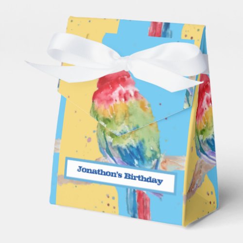 Parrot Bird Childs Boys Birthday Cake Favor Box