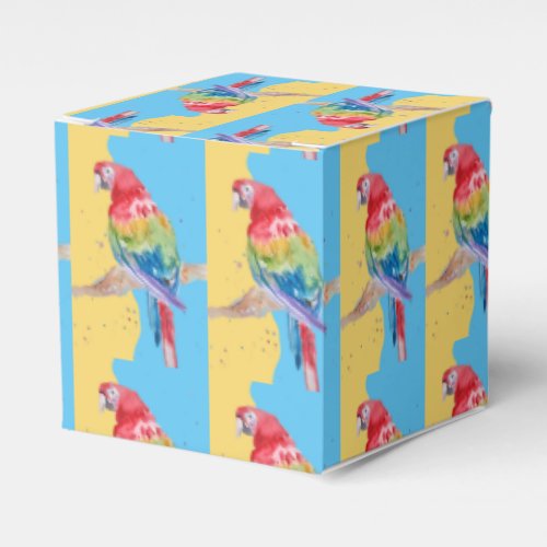 Parrot Bird Childs Boys Birthday Cake Favor Box