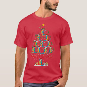 Parrot Bird Lover Xmas Matching Santa Parrot Chris T-Shirt