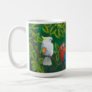 Parrot Bird Lovers Jungle Tropical Themed XL Mug