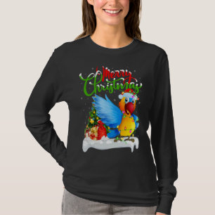 Parrot Bird Xmas Decorations Santa Parrot Christ T-Shirt