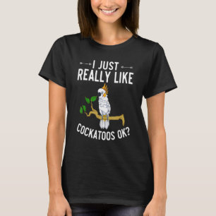 Parrot Birding Bird Watching Animal Cockatoo T-Shirt