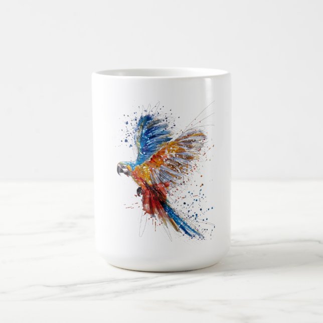  parrot birds color morph mug  (Center)