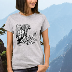 Parrot Black Graphic T-Shirt