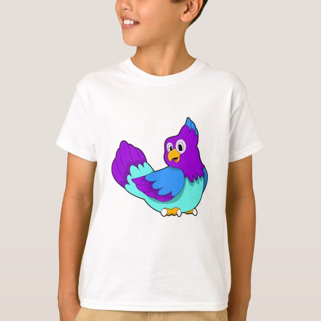 Parrot blue T-Shirt (Front)