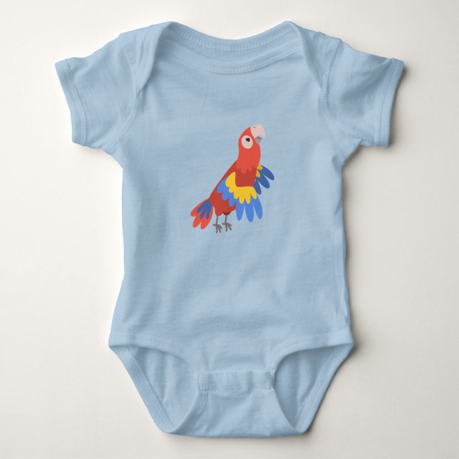 Parrot Body suit Baby Bodysuit (Front)