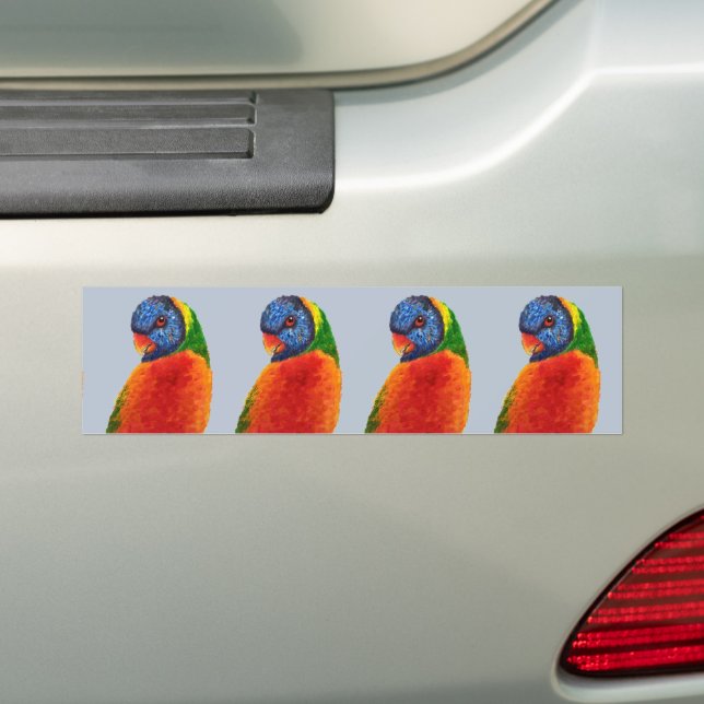 PARROT BUMPER STICKERS (On Car)