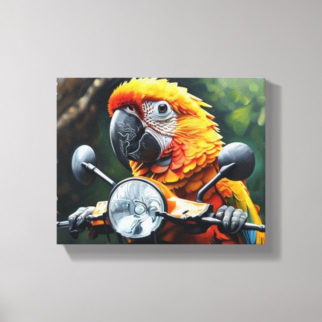 Parrot canvas art (Front)