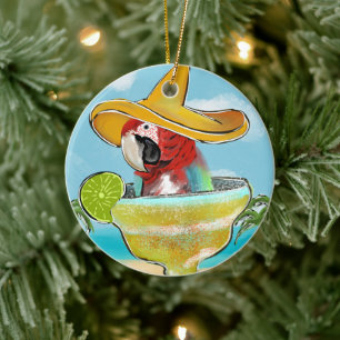 Parrot Ceramic Ornament