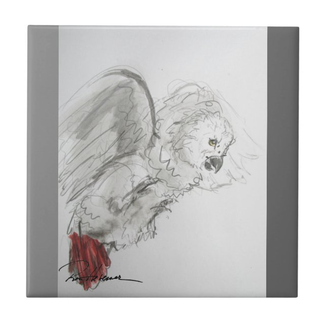 Parrot Ceramic Tile (Front)