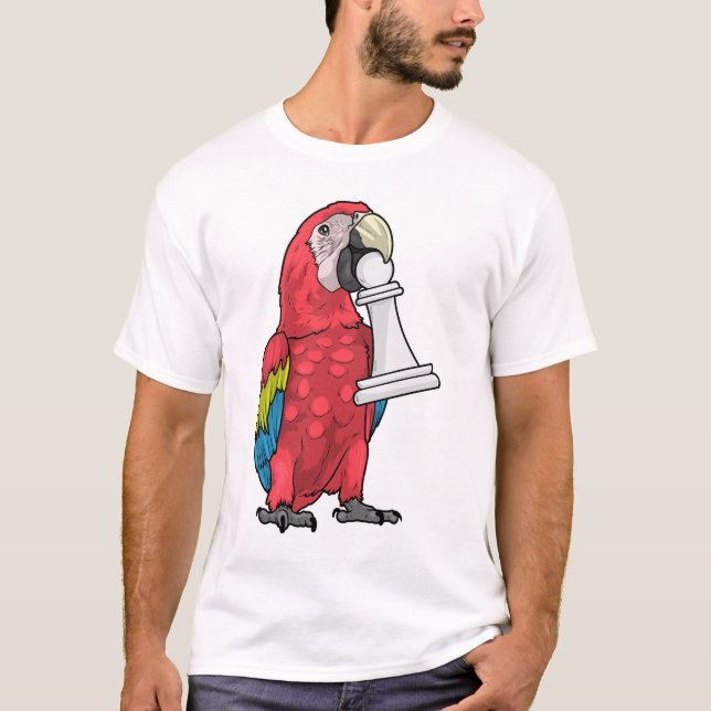 Parrot Chess piece Pawn Chess T-Shirt (Front)