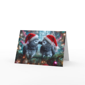 Parrot Christmas Card