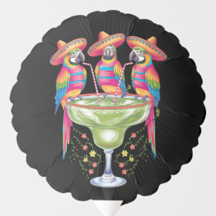 Parrot Cinco De Mayo Funny Drinking Mexican Fiesta Balloon