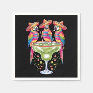 Parrot Cinco De Mayo Funny Drinking Mexican Fiesta Napkins