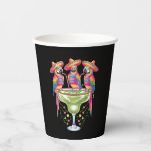 Parrot Cinco De Mayo Funny Drinking Mexican Fiesta Paper Cups