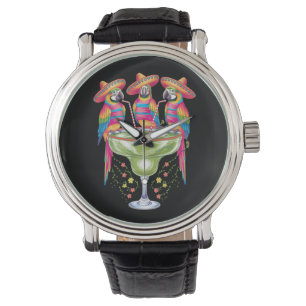 Parrot Cinco De Mayo Funny Drinking Mexican Fiesta Watch