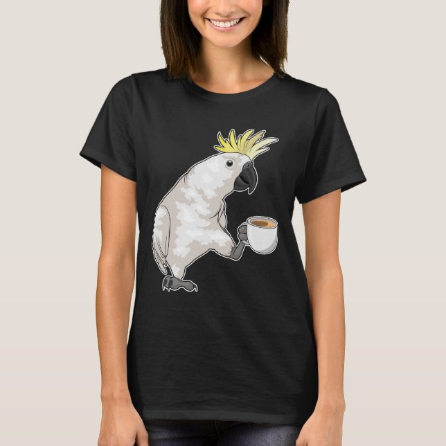 Parrot Coffee Cup T-Shirt (Front)