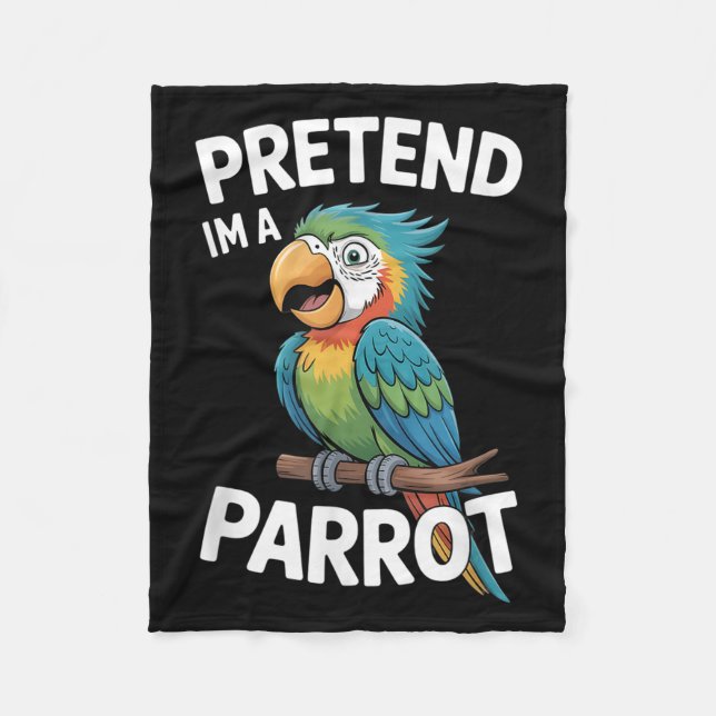 Parrot Costume  Fleece Blanket (Front)