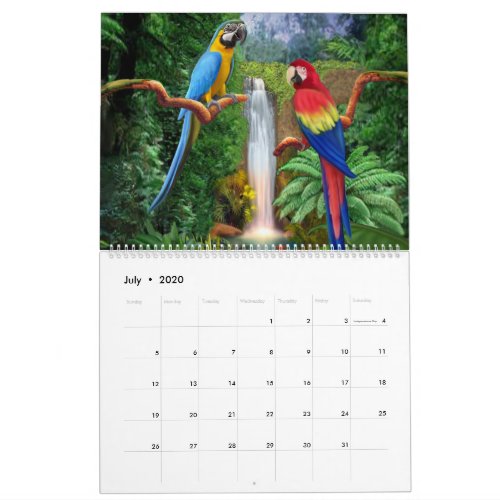 PARROT COURTSHIPS CALENDAR