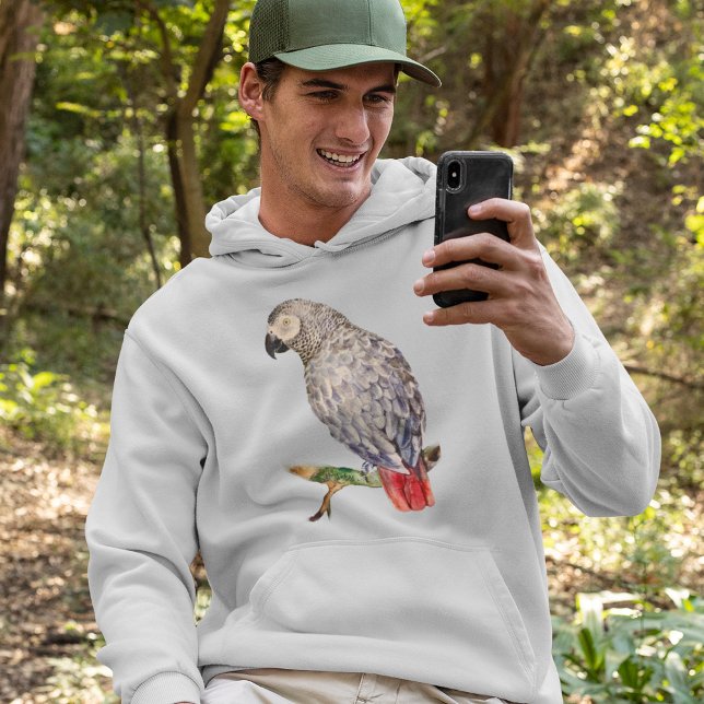 Parrot dad African grey parrot T-Shirt Hoodie (Creator Uploaded)