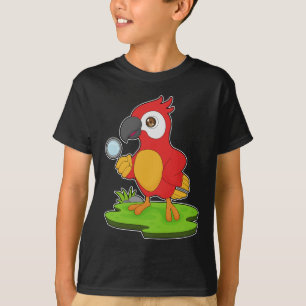 Parrot Detective Magnifying glass T-Shirt