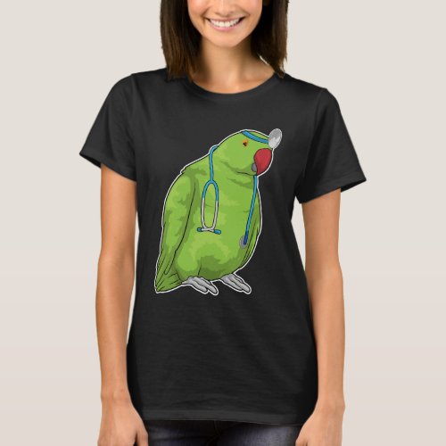Parrot Doctor Stethoscope T_Shirt