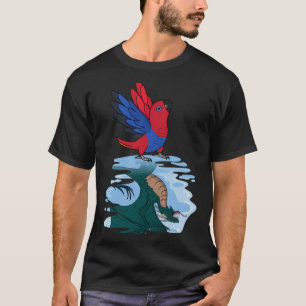 Parrot & Dragon Reflection I Female Eclectus 2 T-Shirt