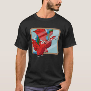 Parrot & Dragon Reflection I Green winged Macaw 1 T-Shirt