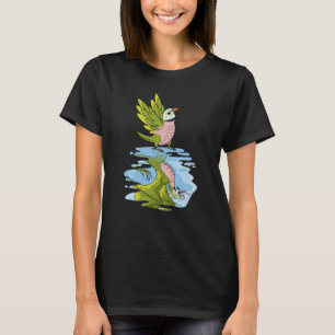 Parrot & Dragon Reflection I Moustache Parakeet T-Shirt