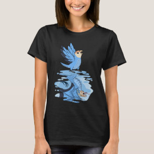 Parrot & Dragon Reflection I Peach faced Blue Love T-Shirt