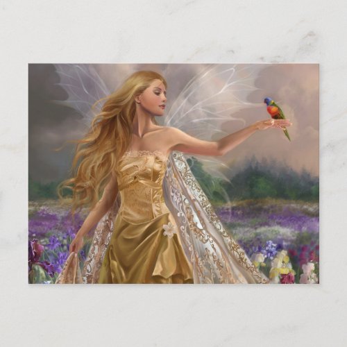 Parrot Fairy Postcard