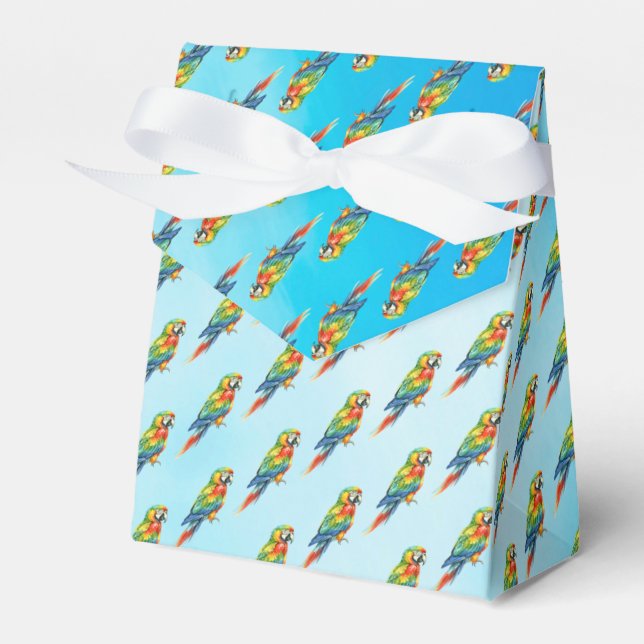 Parrot Favor Boxes (Front Side)