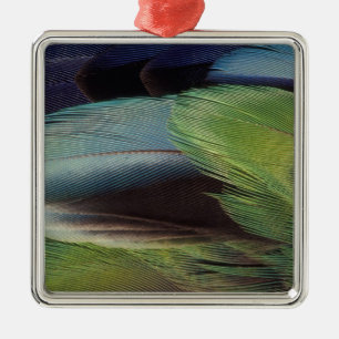 Parrot feather pattern design metal ornament
