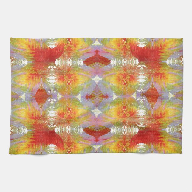 Parrot feathers pattern towel (Horizontal)