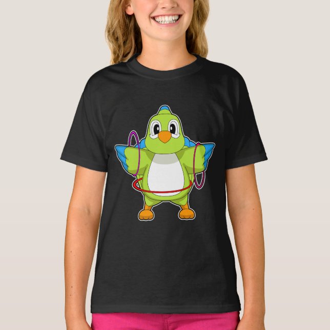 Parrot Fitness Gymnastics Sports T-Shirt (Front)