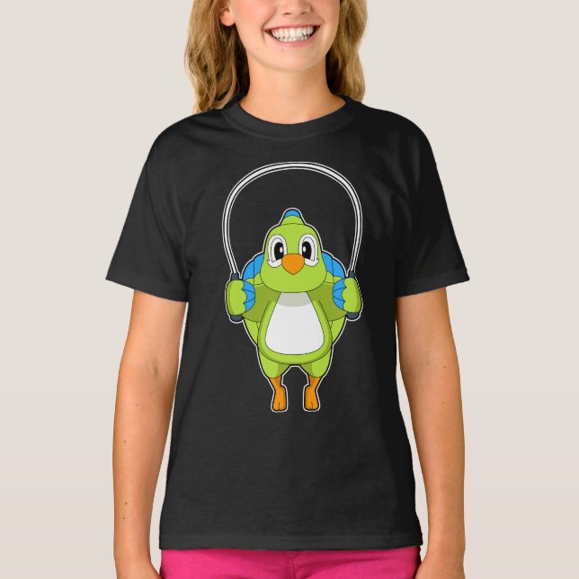 Parrot Fitness Rope Sports T-Shirt (Front)