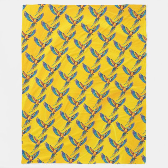 Parrot Fleece Blanket (Front)